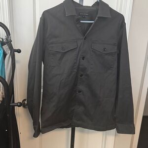 Banana Republic Charcoal Button-Up Jacket